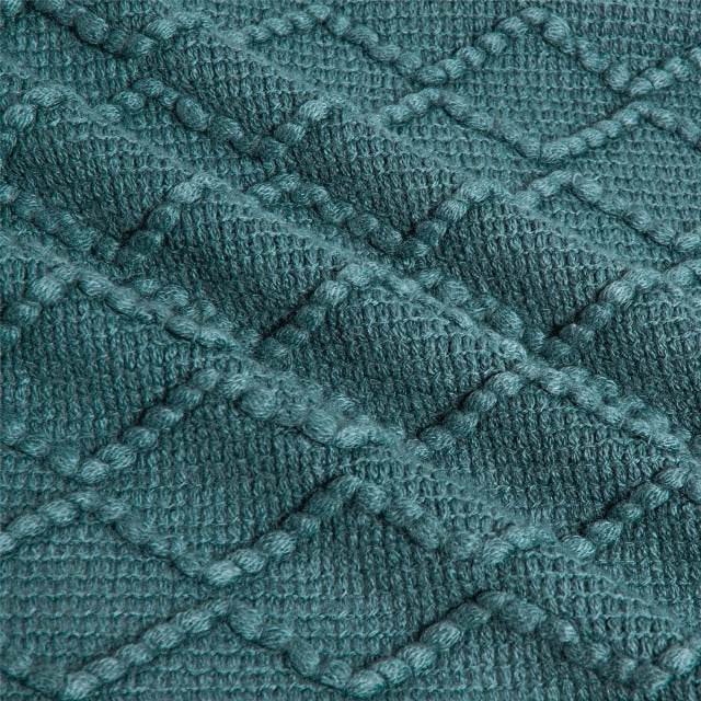 Couverture en tricot / 16 couleurs