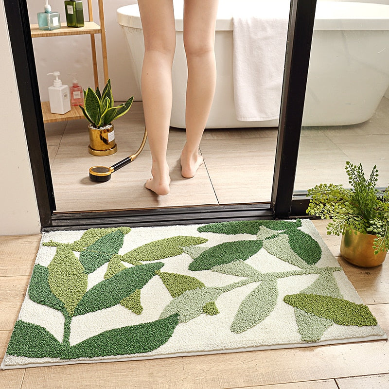 Luxury Leafs Bath Rug