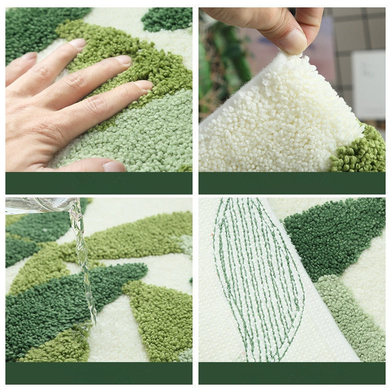 Luxury Leafs Bath Rug