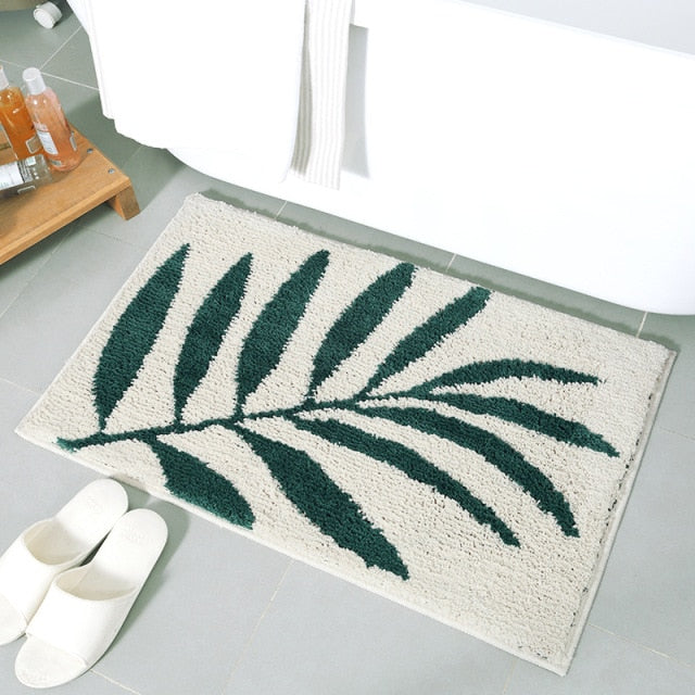 Luxury Leafs Bath Rug