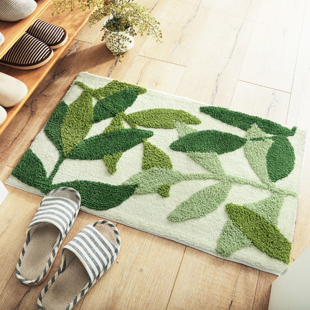 Luxury Leafs Bath Rug