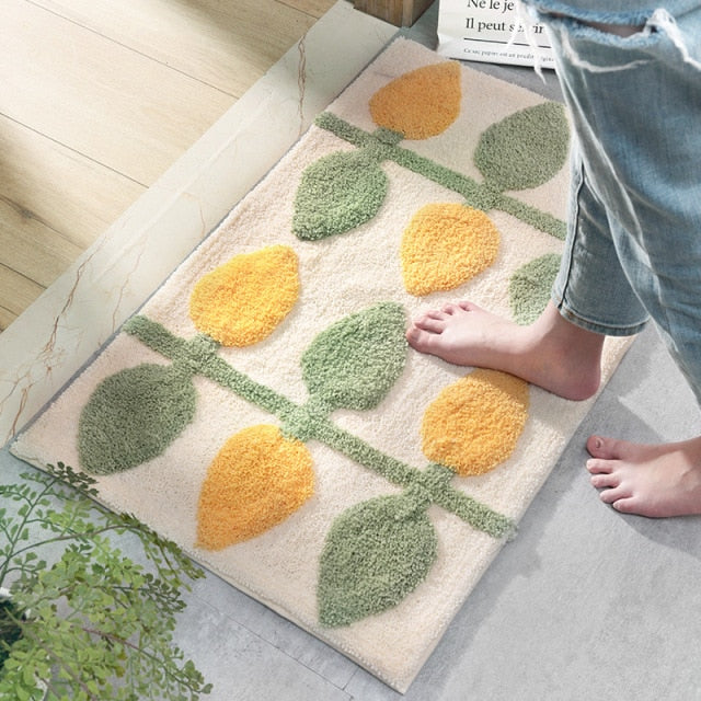 Luxury Leafs Bath Rug