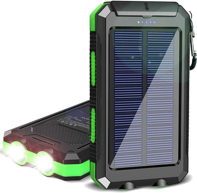 Power bank LED à énergie solaire