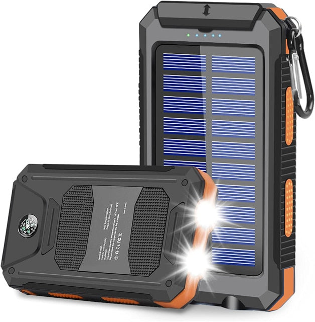 Power bank LED à énergie solaire