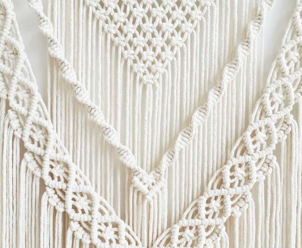 Macramé tapestry wall decoration