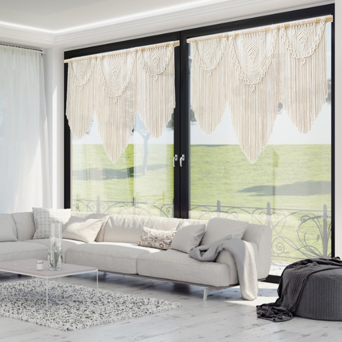 Macramé tapestry wall decoration