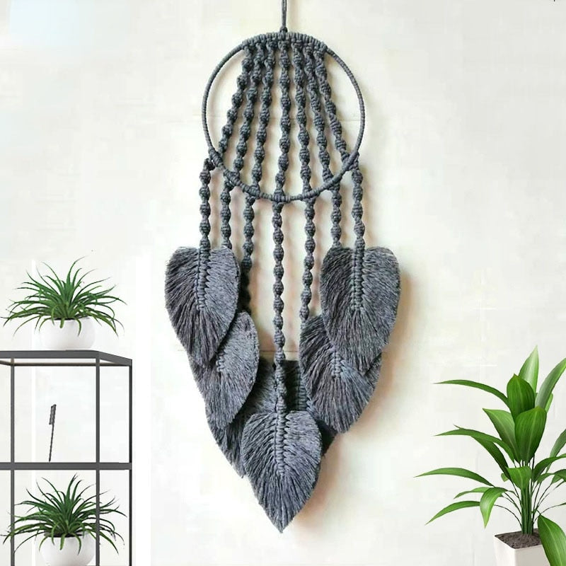 Dream Catcher Macrame Leaf