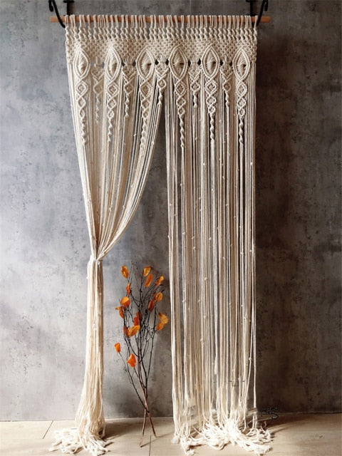 Rideau de macramé / 4 modèles