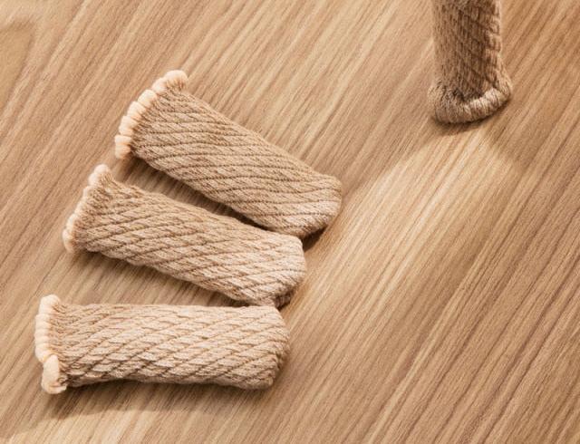 Protège plancher Pattes de chat en tricot
