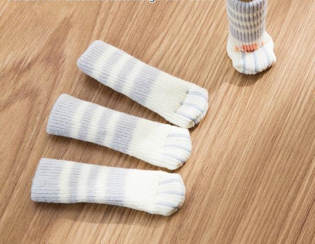 Protège plancher Pattes de chat en tricot