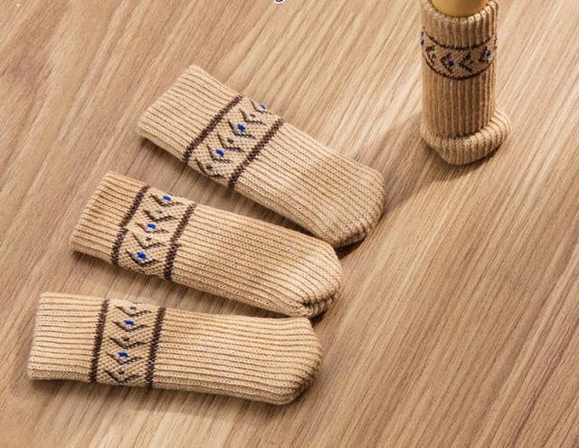 Protège plancher Pattes de chat en tricot