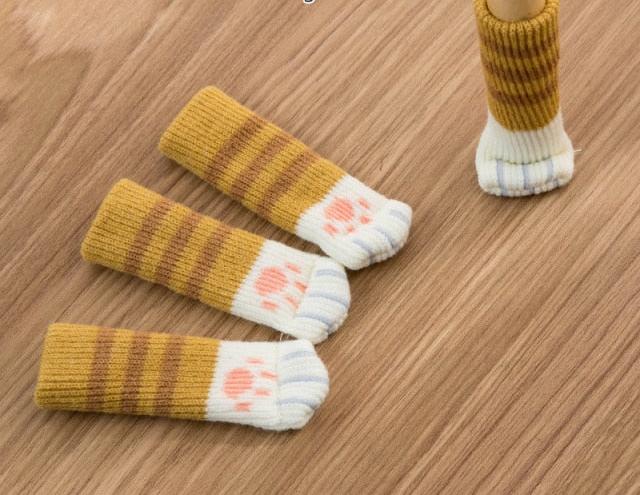 Protège plancher Pattes de chat en tricot