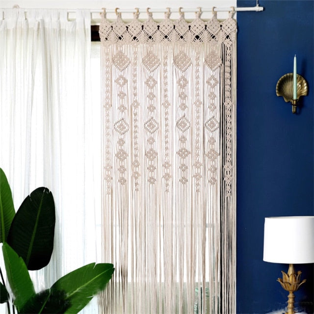 Rideau de macramé / 4 modèles
