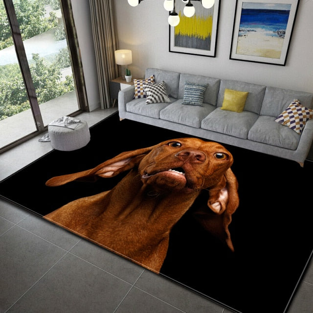 Soft carpet with cats and dogs