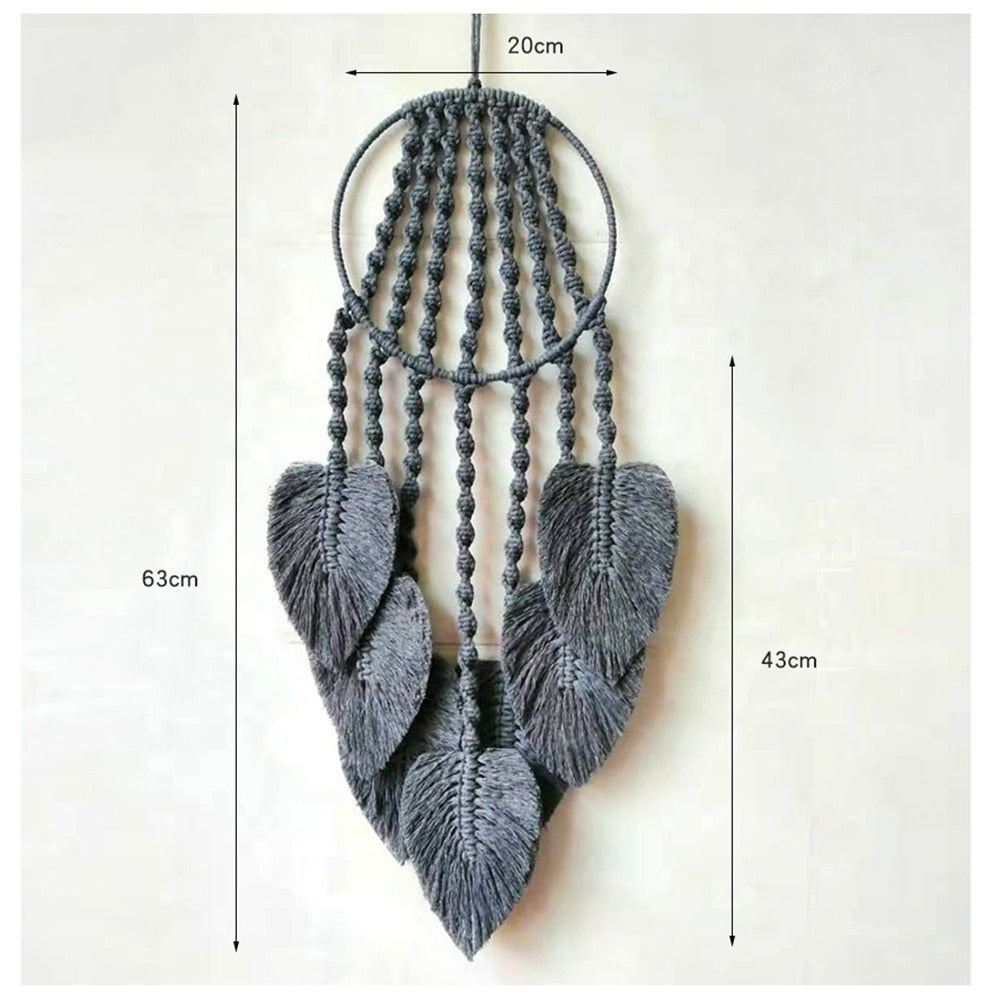 Dream Catcher Macrame Leaf
