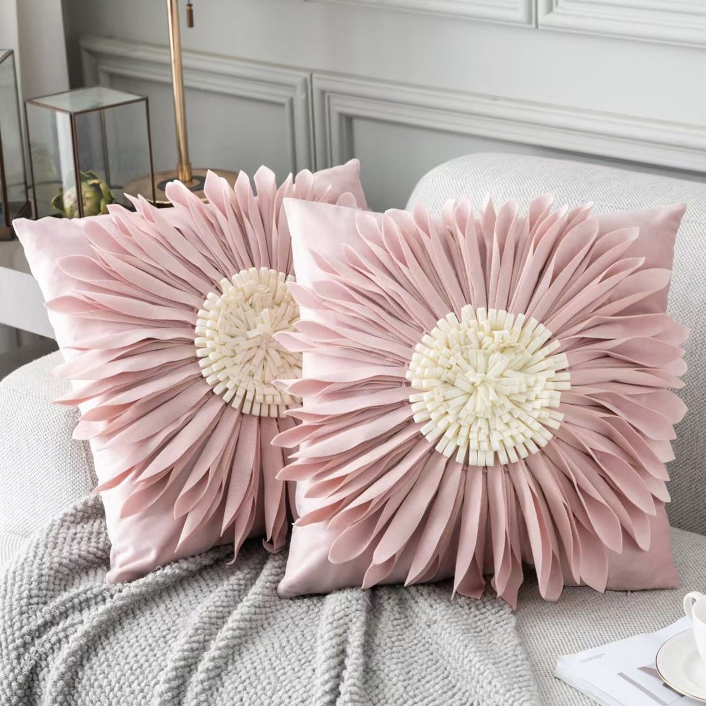 Housse de coussin Fleurs