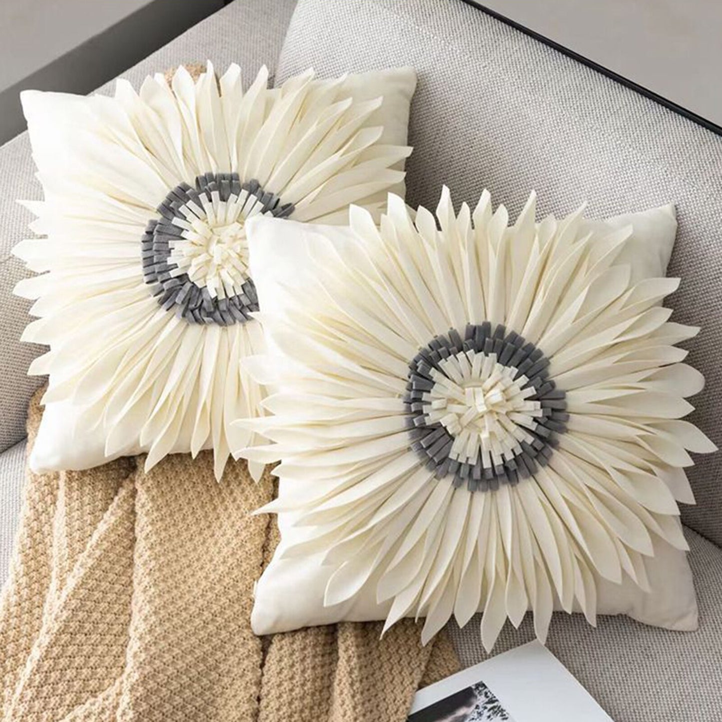 Housse de coussin Fleurs