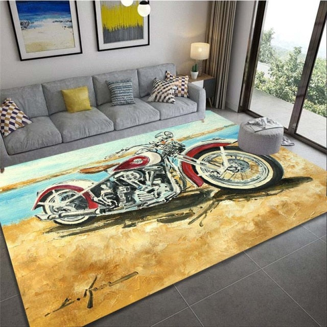 Motorcycle retro carpet