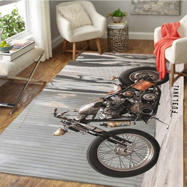 Motorcycle retro carpet