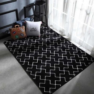 Modern geometric carpet