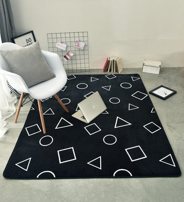 Modern geometric carpet