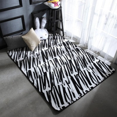 Modern geometric carpet