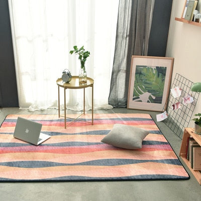 Modern geometric carpet
