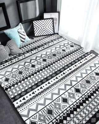Modern geometric carpet