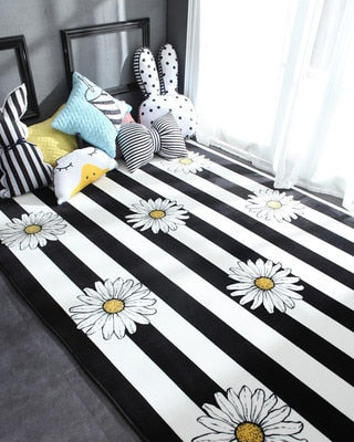 Modern geometric carpet