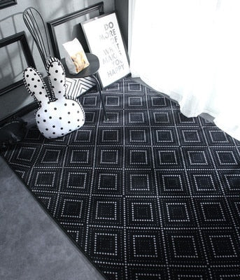 Modern geometric carpet
