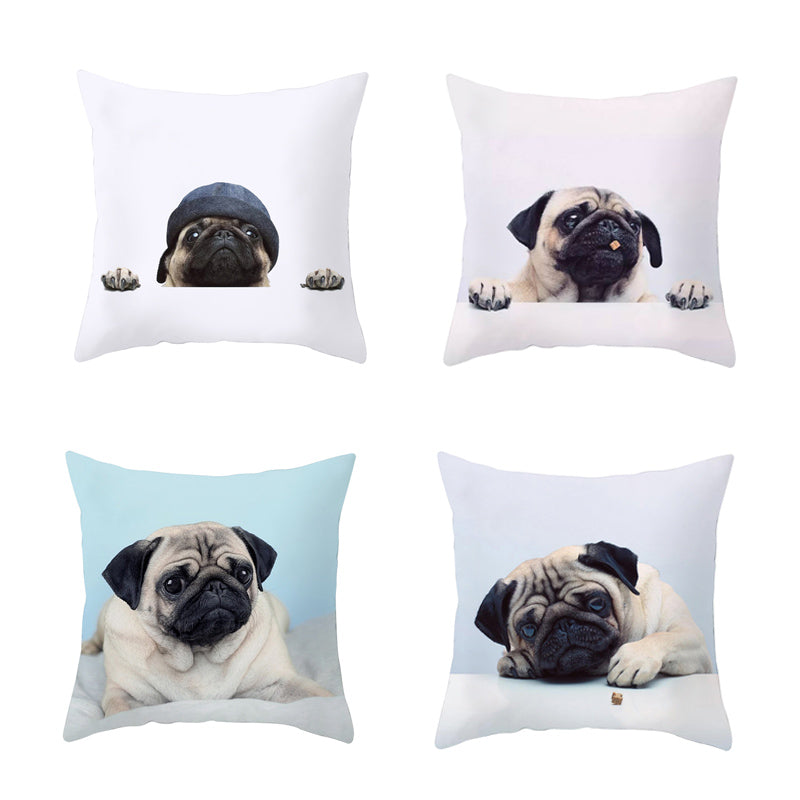 Housse de coussin PUG