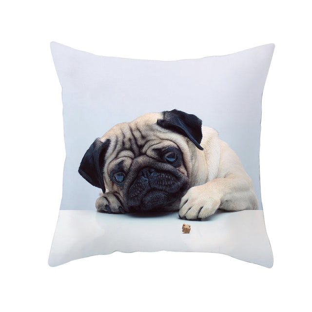Housse de coussin PUG