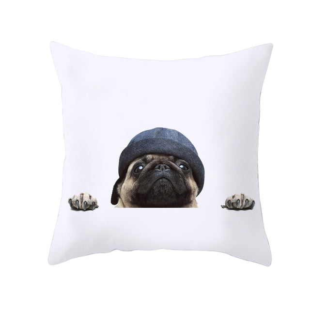 Housse de coussin PUG