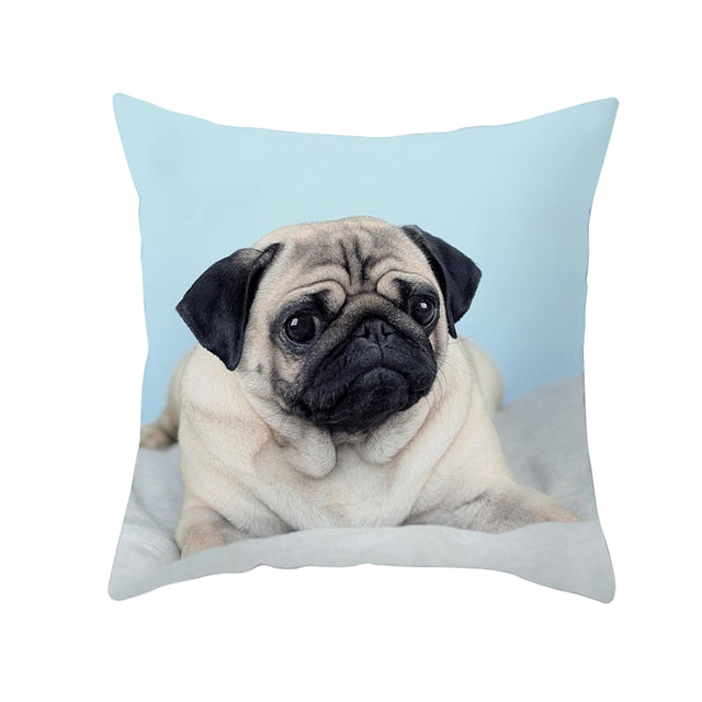 Housse de coussin PUG