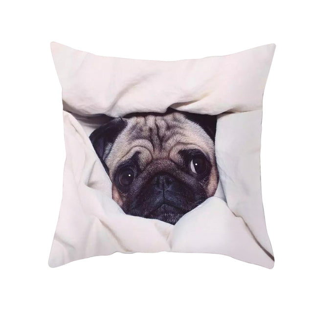 Housse de coussin PUG
