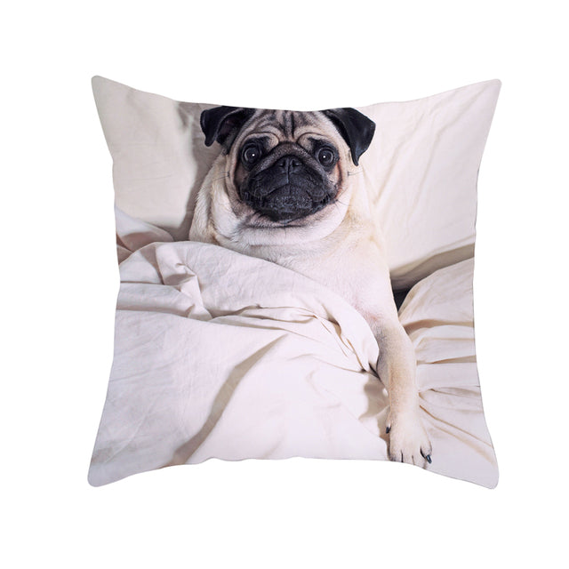 Housse de coussin PUG