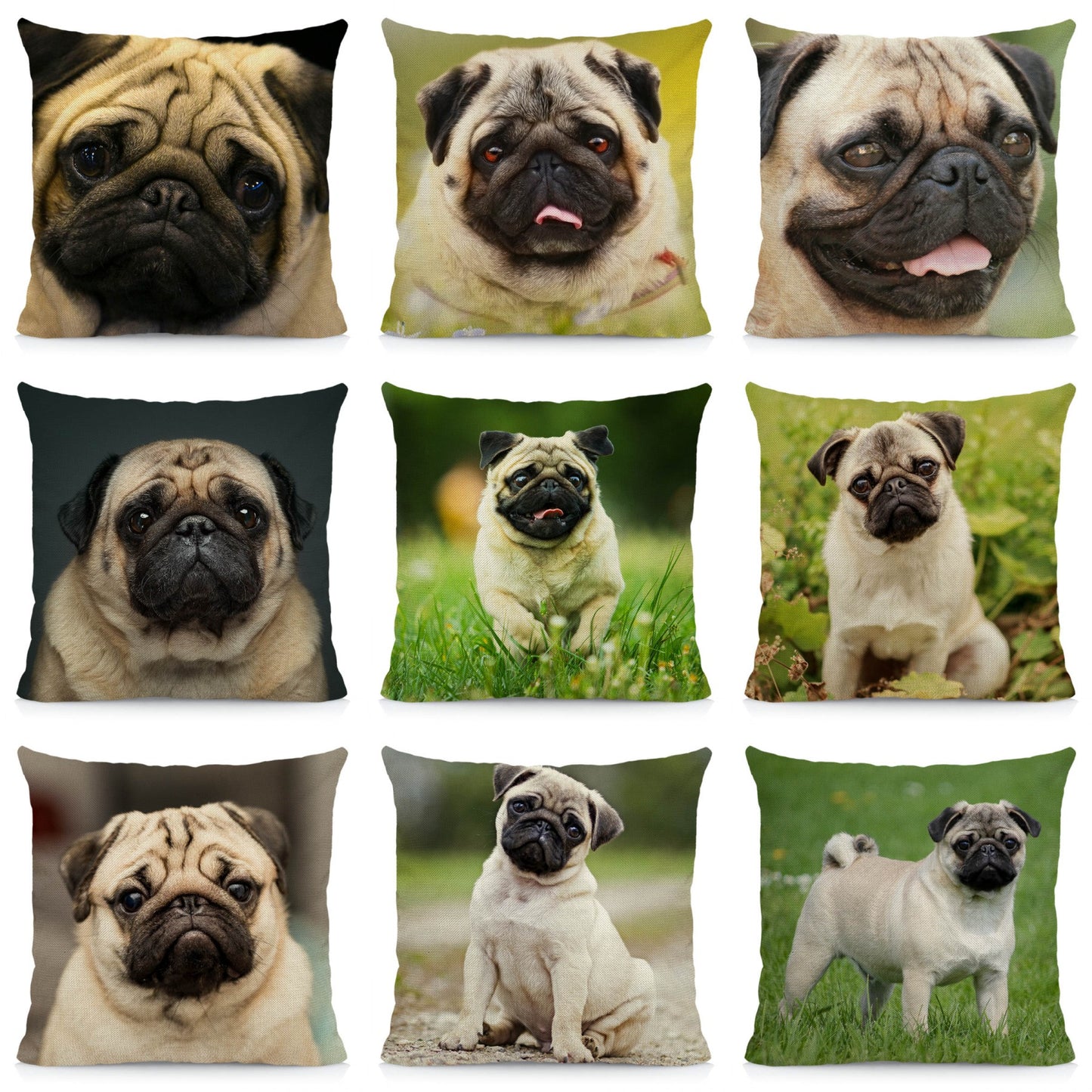 Pug II cushion cover