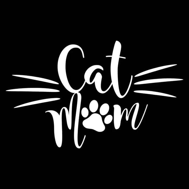 Cat Mom car sticker