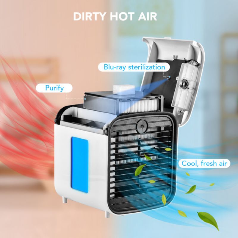 Mini air cooler led 3 in 1