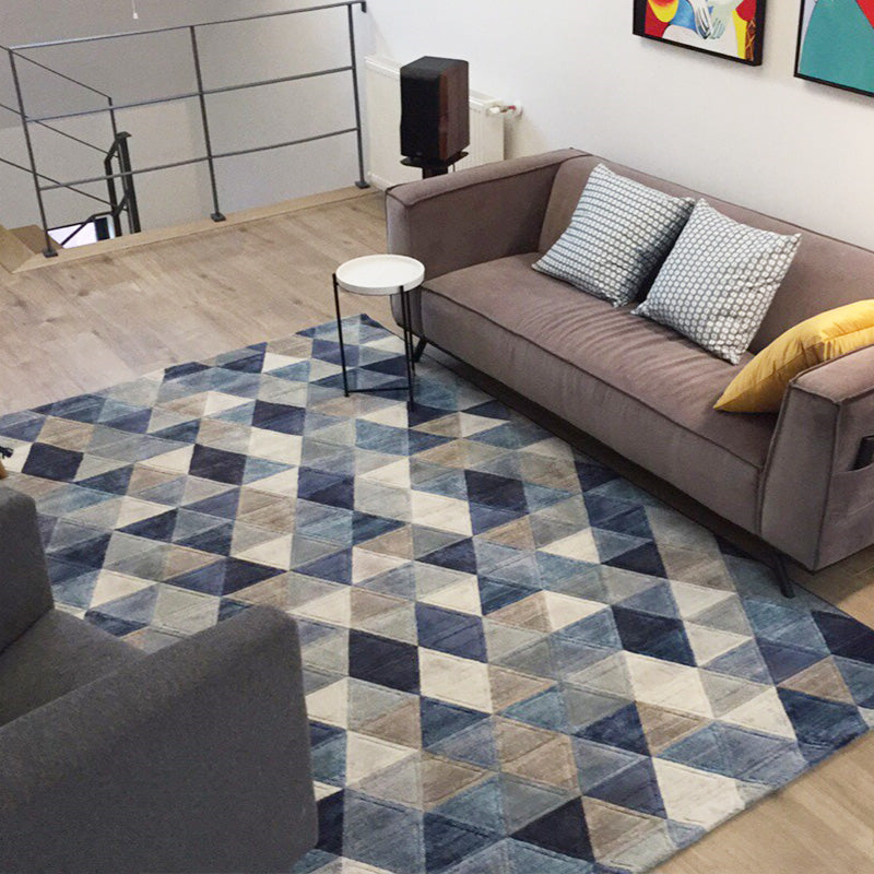 Blue Nordic Style Carpet