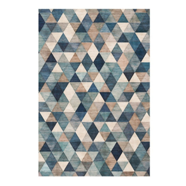 Blue Nordic Style Carpet