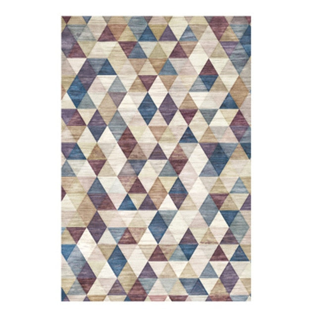 Blue Nordic Style Carpet