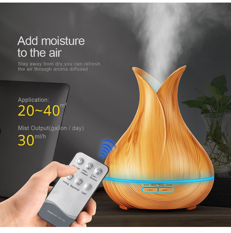 Diffuseur d'huile essentielle LED 7 couleurs changeantes