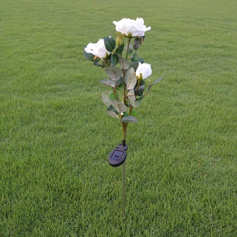3 Rose LED à énergie solaire