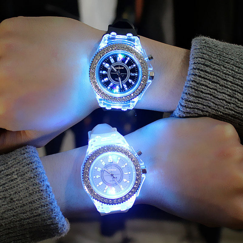 Light LED watch 7 display colors