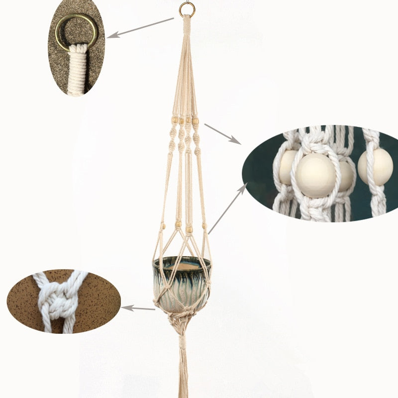 Macramé plant support/23 models