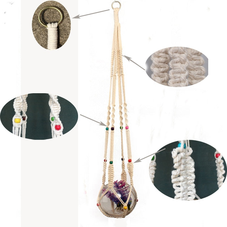Macramé plant support/23 models