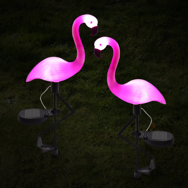 Flemish pink LED with solar energy