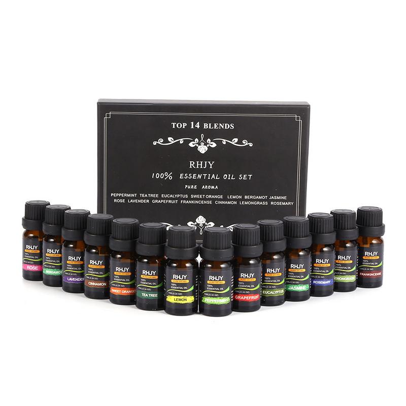 Kit de 14 bouteilles d'huiles essentielles