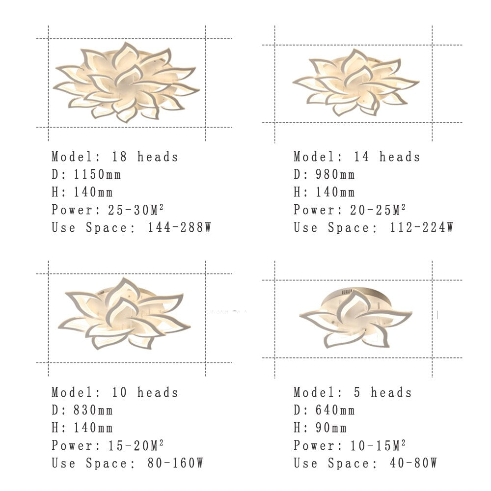 Modern style led luminaire